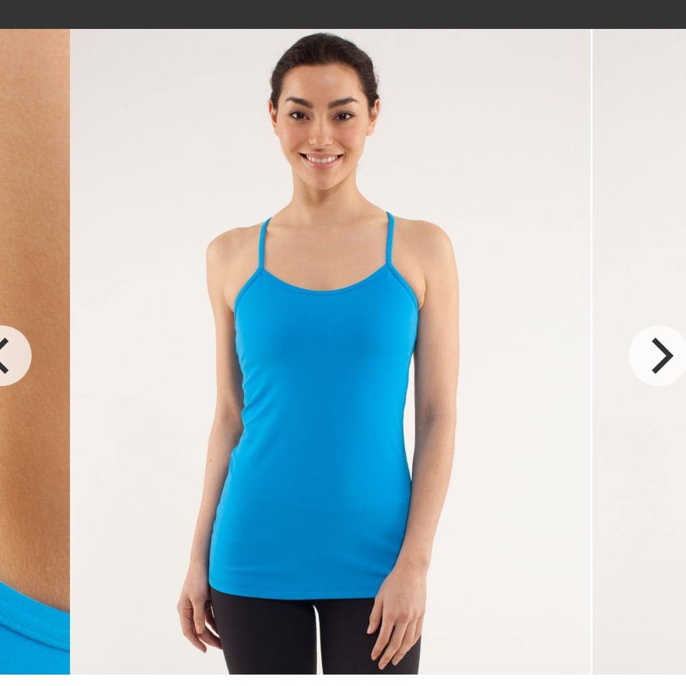 Lululemon Power Y Tank *Luon Light
Beach Blanket Blue/teal size 8
